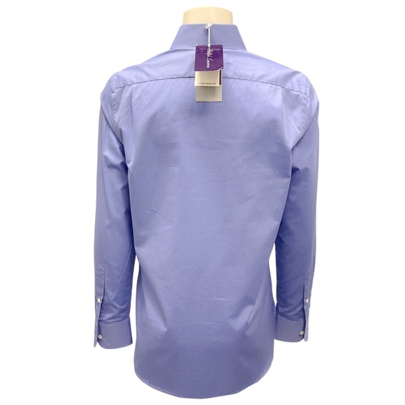 RALPH LAUREN COLLECTION LIGHT BLUE ICONS 2017 BUTTON DOWN COTTON SHIRT - Picture 3 of 5